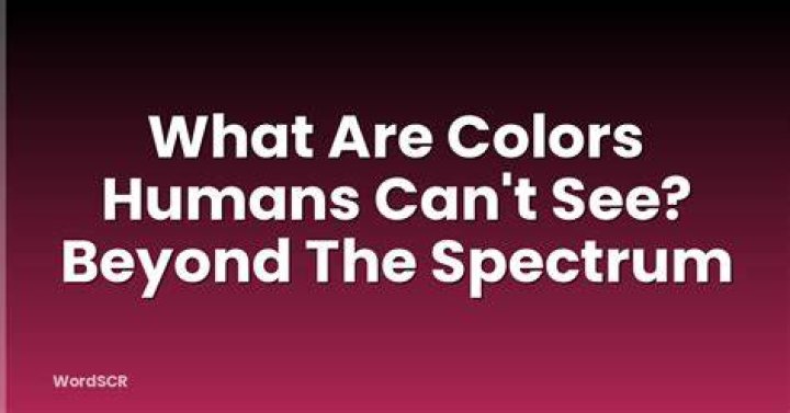 Are there colors humans can't see?