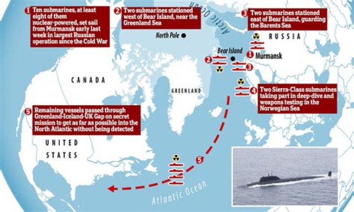 Are there Russian submarines in American waters?