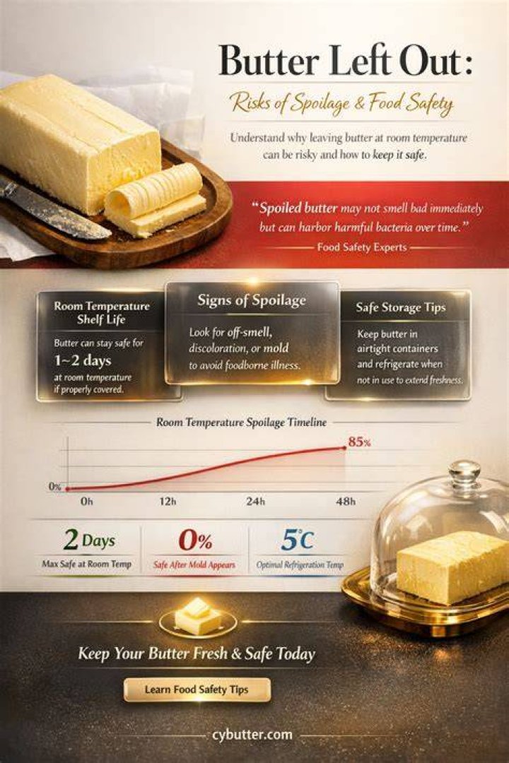 Can butter left out make you sick?
