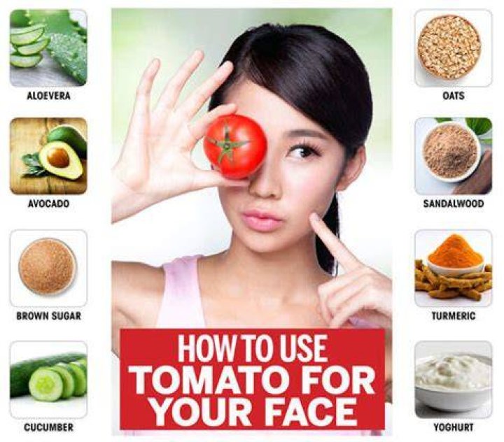 Can I apply tomato on my face twice a day?