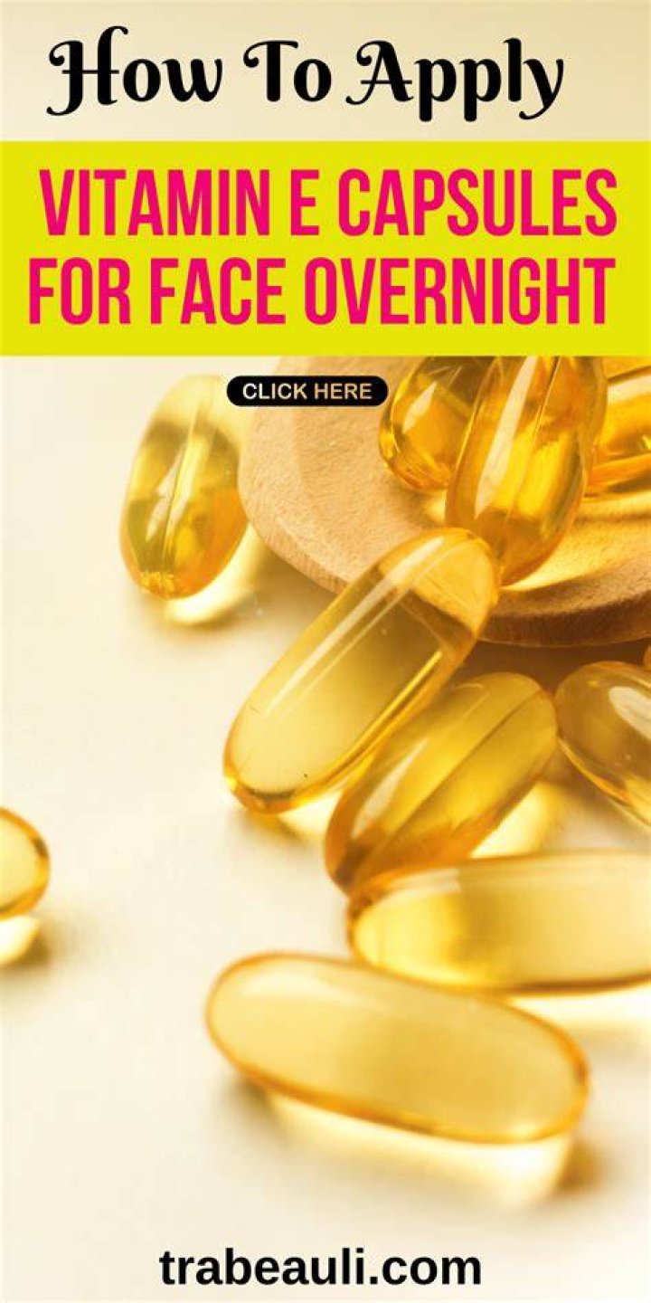 Can I apply vitamin E capsule directly on my face overnight?