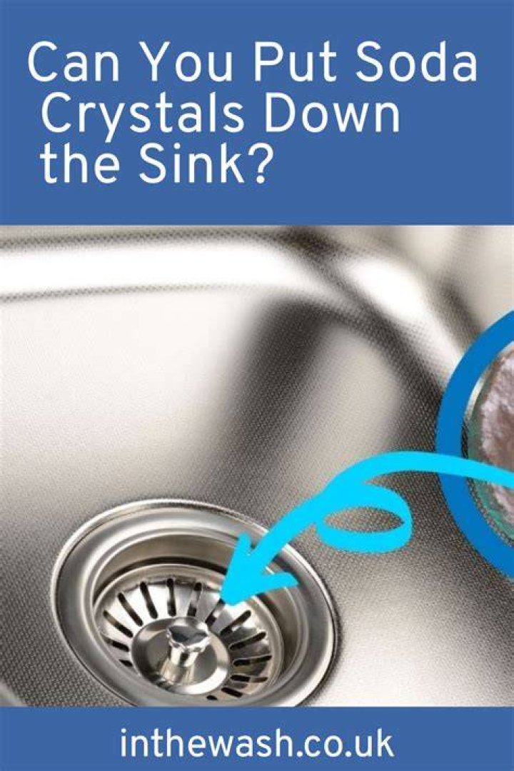Can you put soda crystals down an outside drain?