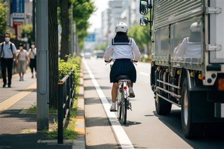 Can you ride bike on sidewalk in Japan?