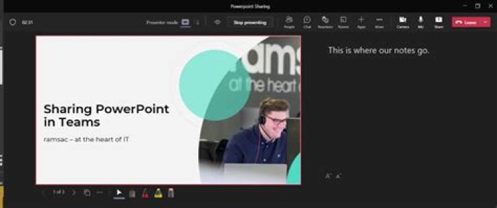 Can you share a Powerpoint in Teams breakout rooms?