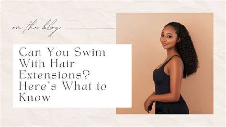 Can you swim with synthetic hair?
