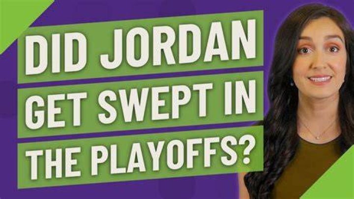 Did Jordan ever get swept?