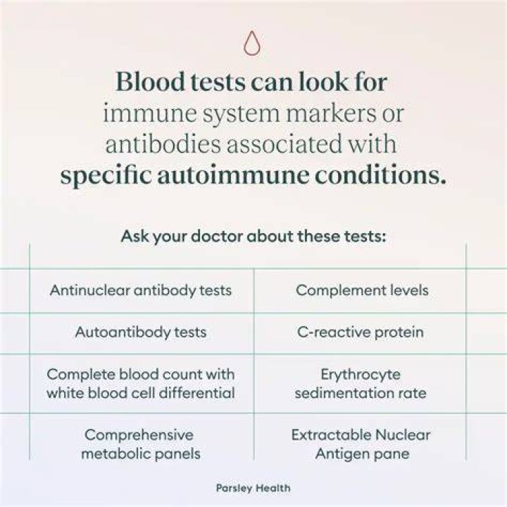Do all autoimmune diseases show up in blood tests?