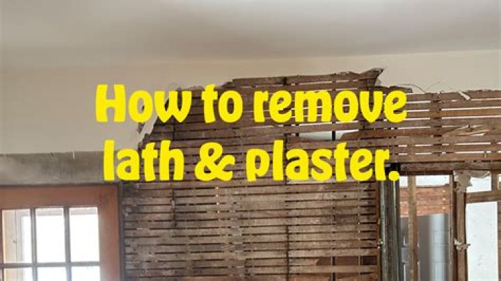 Do I need to remove old plaster before plastering?