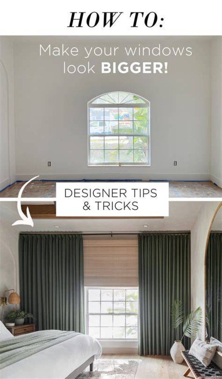 Do longer curtains make a room look bigger?