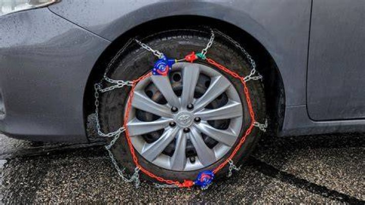 Do you put snow chains on the front or back?