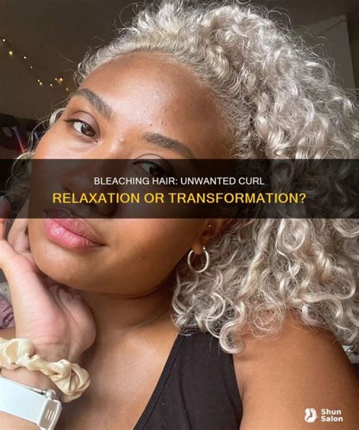Does bleaching change curl pattern?