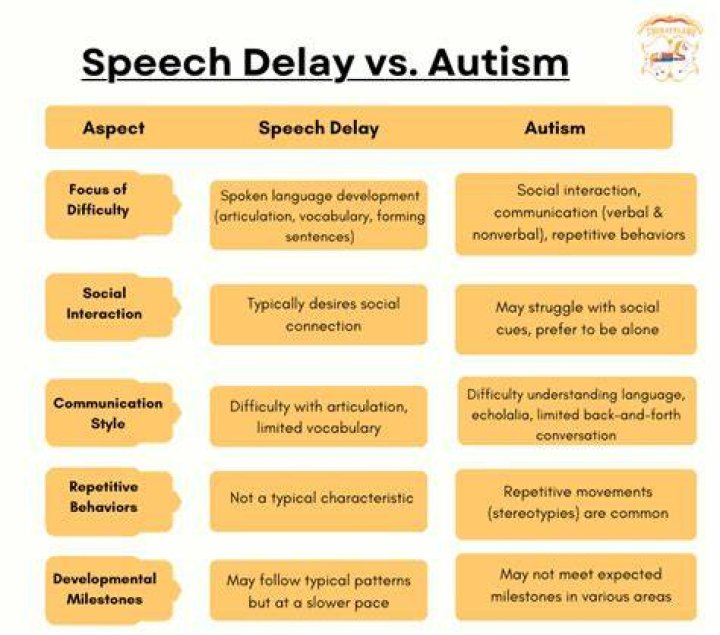 Does delayed speech mean autism?