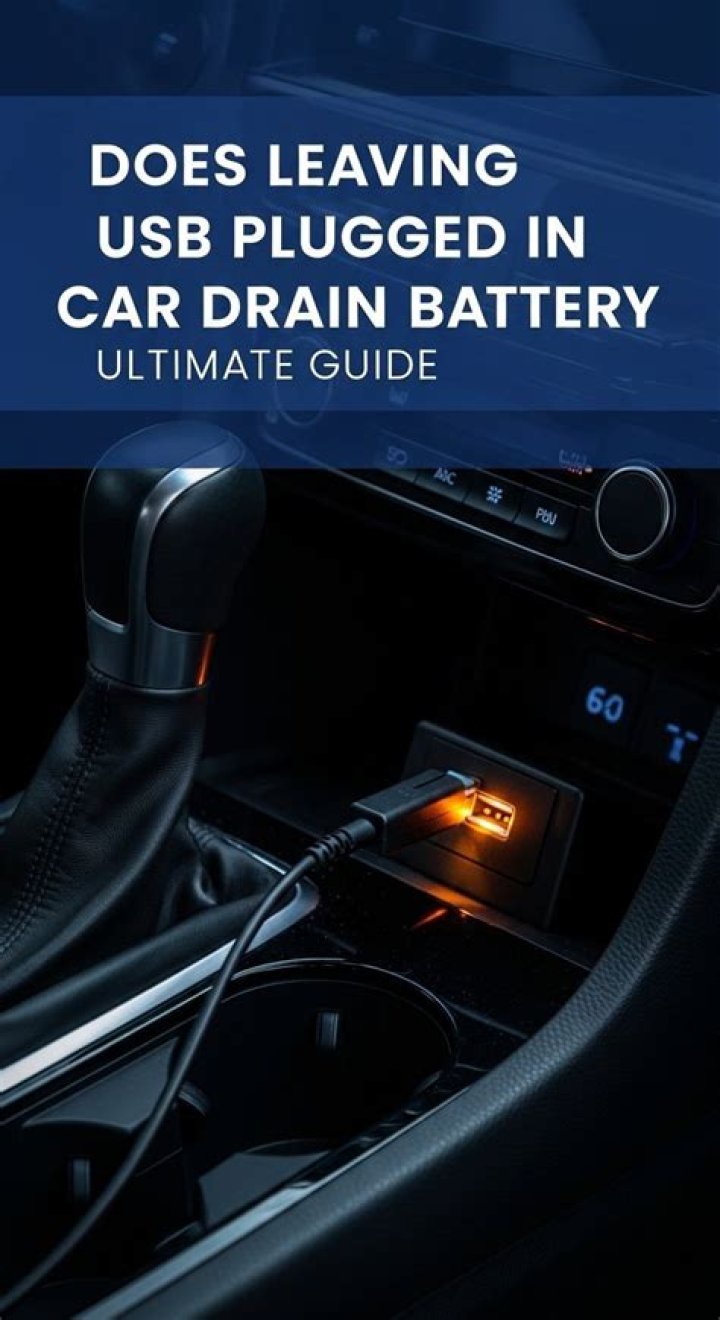 Does leaving USB Plugged In car drain battery?