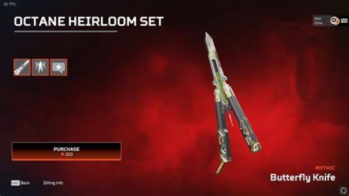 Does Octane stab himself with his heirloom?