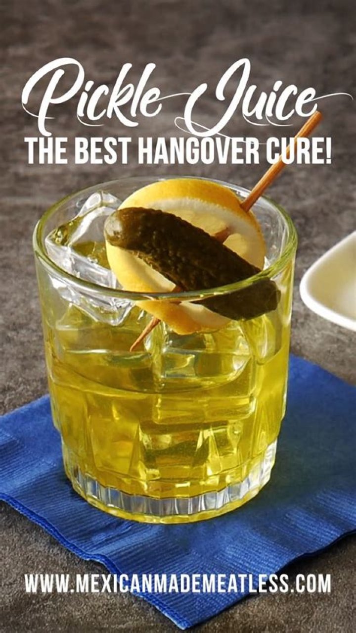 Does pickle juice really help a hangover?