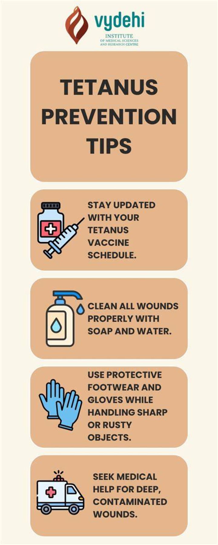 How can you prevent tetanus naturally?