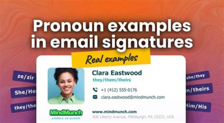 How do I add pronouns to my email signature?