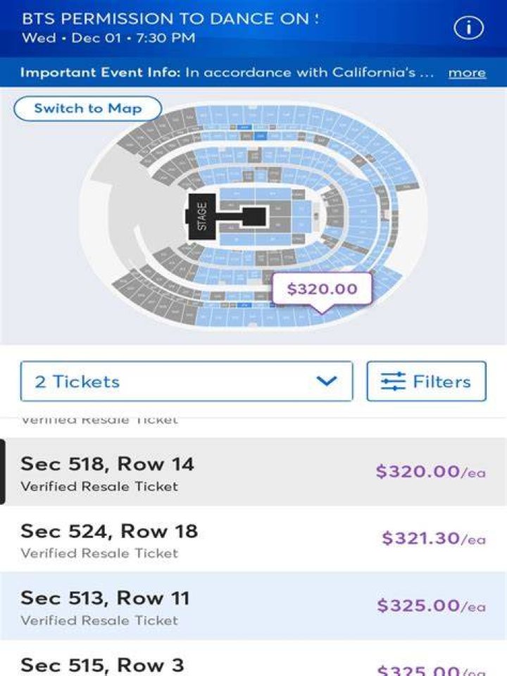 How do I get BTS permission to dance tickets?