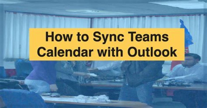 How do I sync my team online with Outlook status?