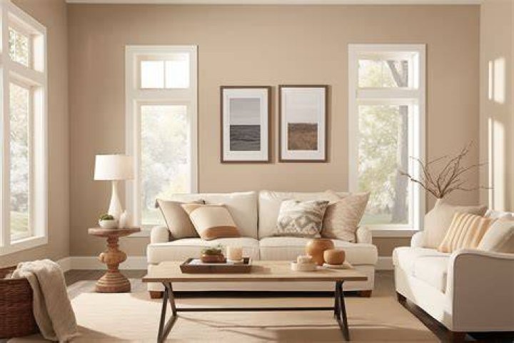 How do you brighten a beige living room?