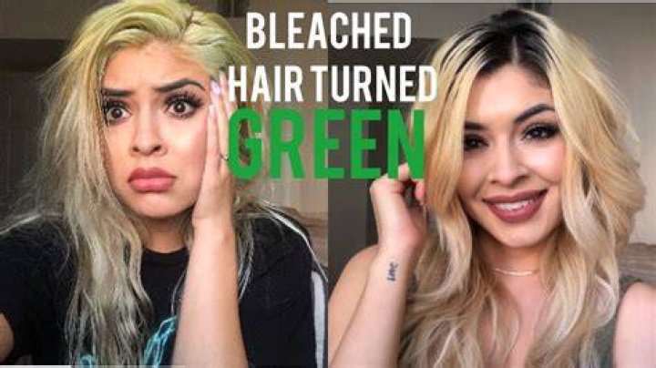 How do you fix green bleached hair?