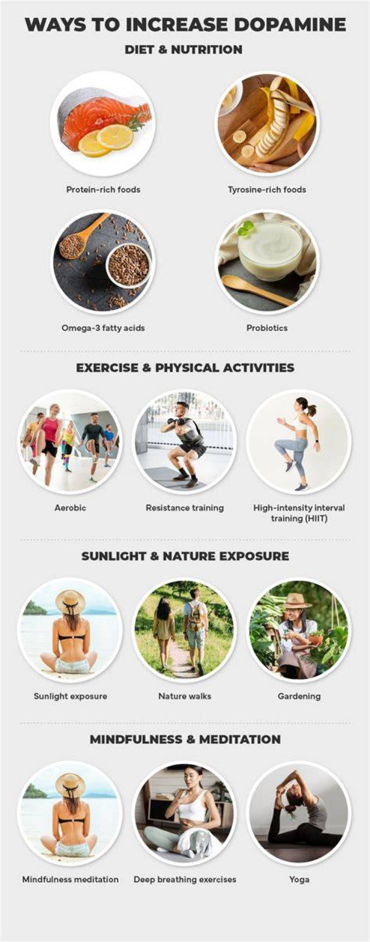 How do you increase serotonin and dopamine?