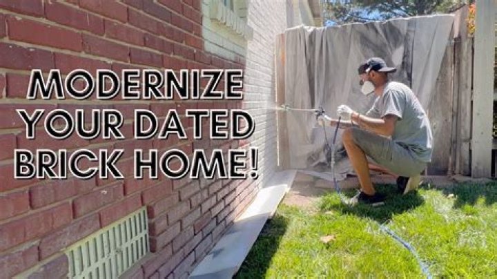 How do you paint red brick white?
