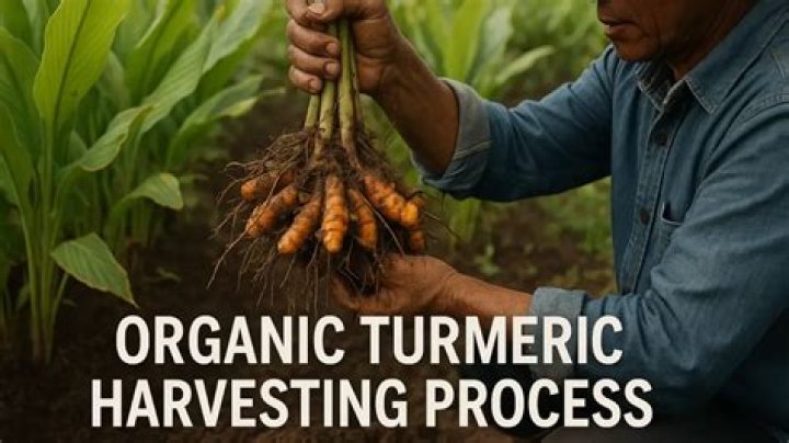 How do you process turmeric after harvesting?
