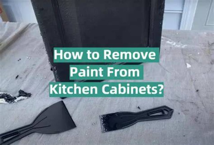 How do you remove gloss paint from kitchen cabinets?