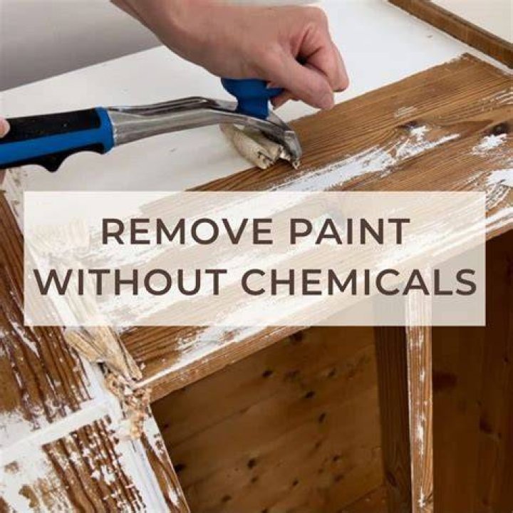 How do you remove old dried paint from wood?