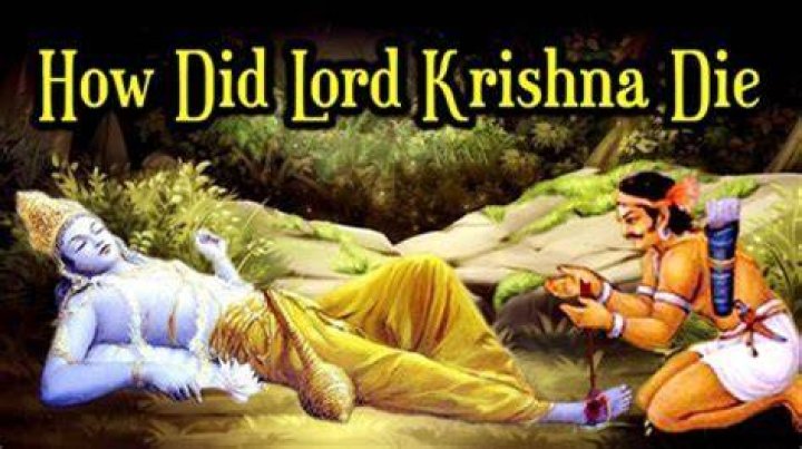 How Krishna leave his body?