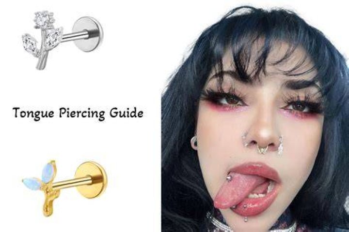 How long after tongue piercing can you drink?