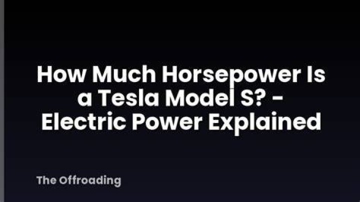 How much horsepower is a Tesla?