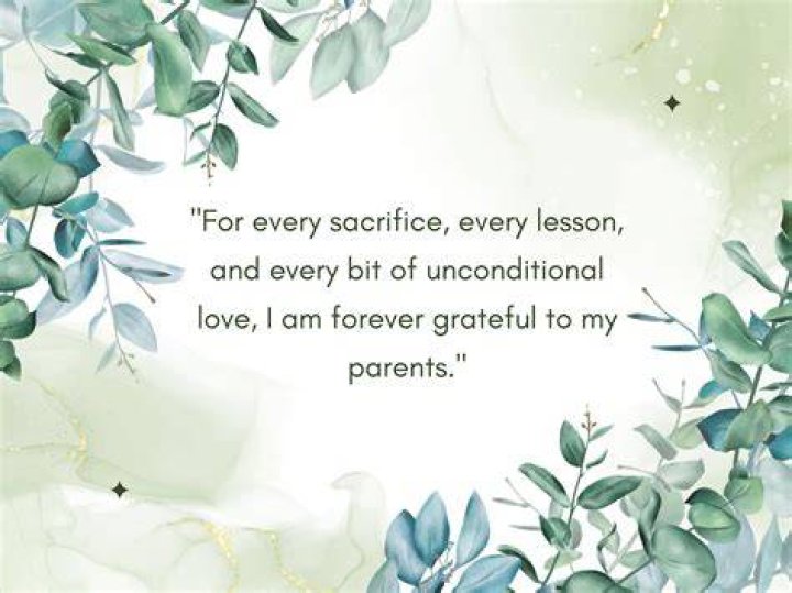 How will you show your love to your parents?