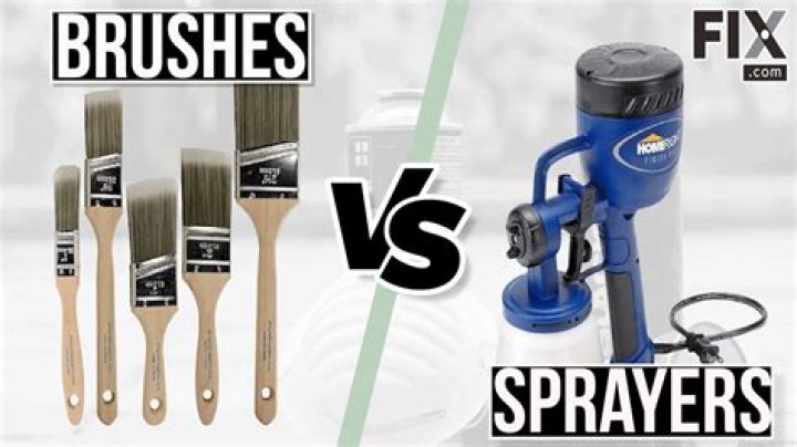 Is it better to spray or brush trim?