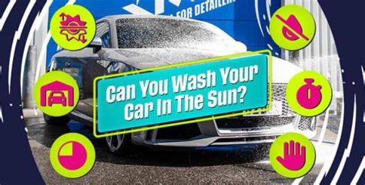 Is it better to wash car in sun or shade?