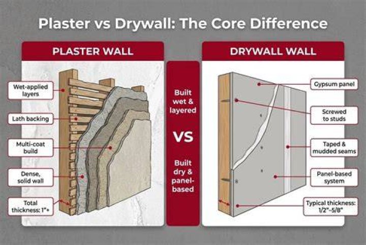 Is plaster heavier than drywall?