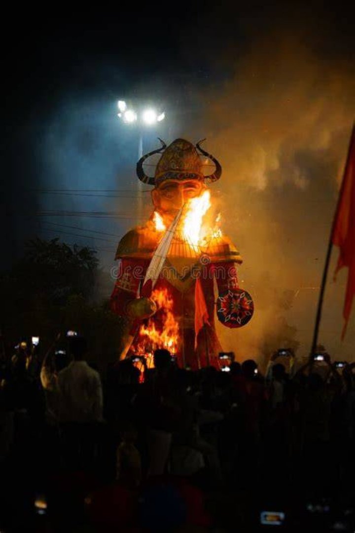 Is Ravana still burning?