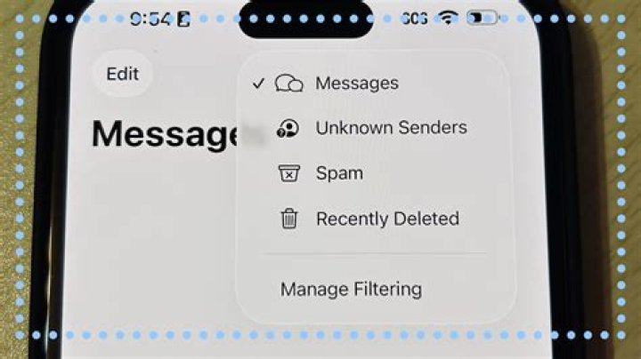 Is there a blocked messages folder on iPhone?