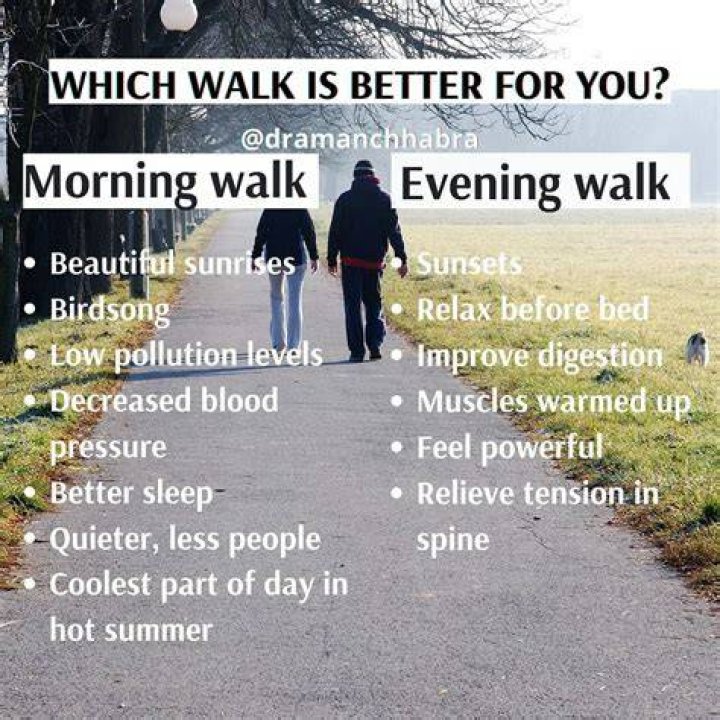 What are disadvantages of morning walk?