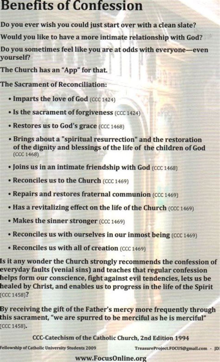 What are sins to confess?