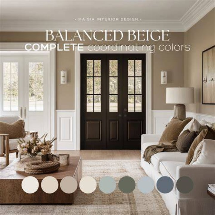 What color goes with beige brown?