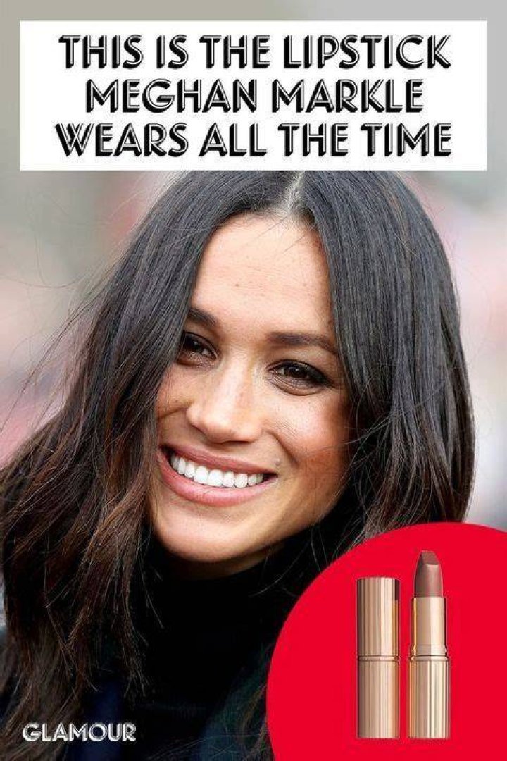 What color lipstick does Meghan Markle wear?