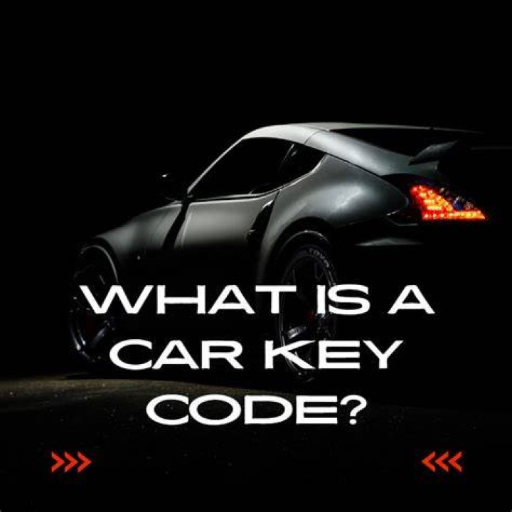 What does a car key code look like?