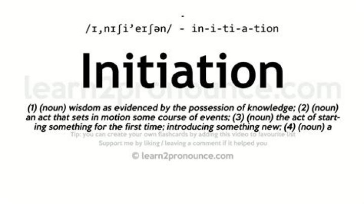 What does initiatory mean?