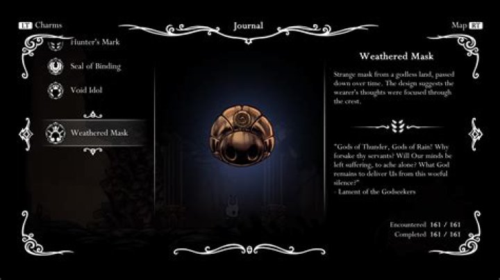 What does the weathered mask do?