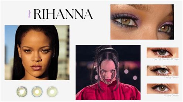 What is Rihanna's natural eye color?