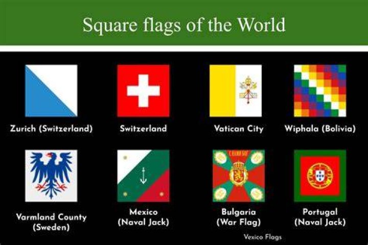 What is the only square flag?