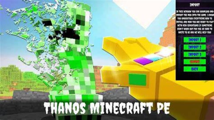 What Minecraft mod has Thanos?