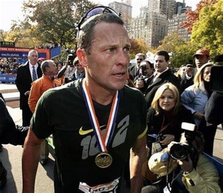 What was Lance Armstrong marathon time?